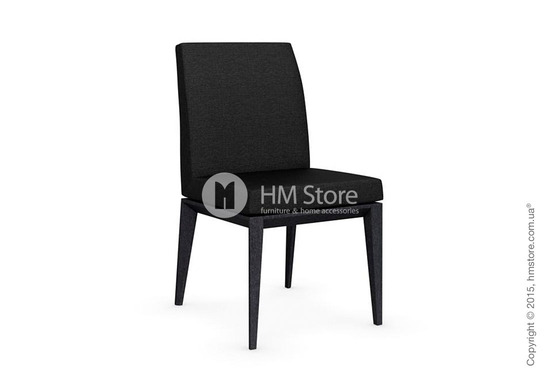 Стул Calligaris Bess Low, Solid wood graphite beech stained and Denver fabric anthracite