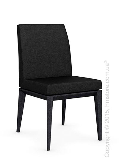Стул Calligaris Bess Low, Solid wood graphite beech stained and Denver fabric anthracite
