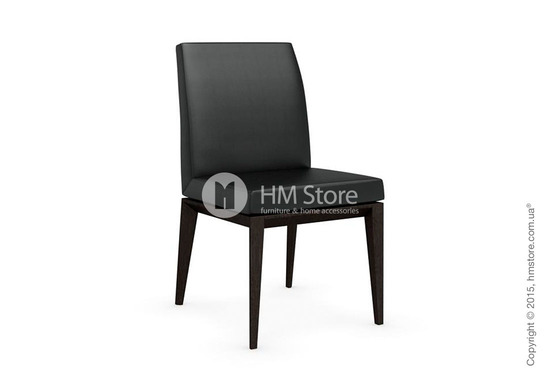 Стул Calligaris Bess Low, Solid wood wenge beech stained and Gummy coating black