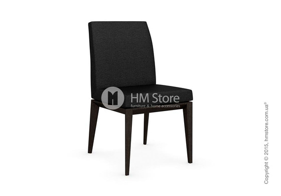 Стул Calligaris Bess Low, Solid wood wenge beech stained and Denver fabric anthracite