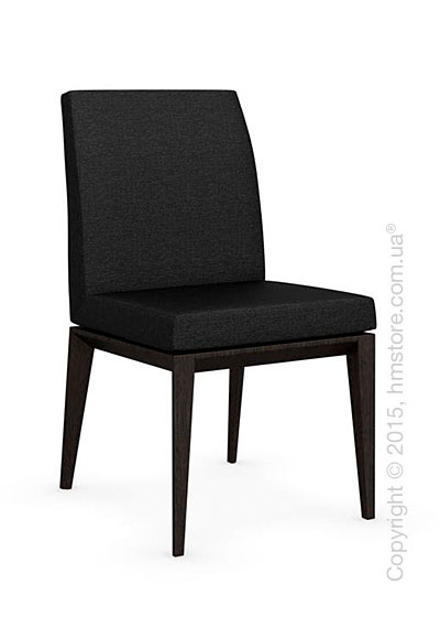 Стул Calligaris Bess Low, Solid wood wenge beech stained and Denver fabric anthracite