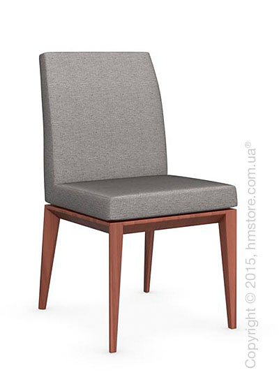 Стул Calligaris Bess Low, Solid wood walnut beech stained and Denver fabric cord