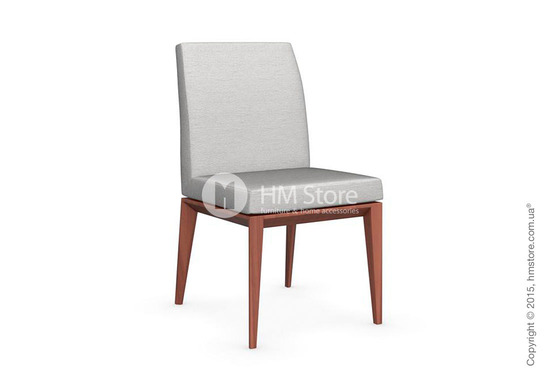 Стул Calligaris Bess Low, Solid wood walnut beech stained and Denver fabric sand