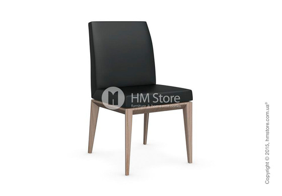 Стул Calligaris Bess Low, Ashwood natural stained and Leather black