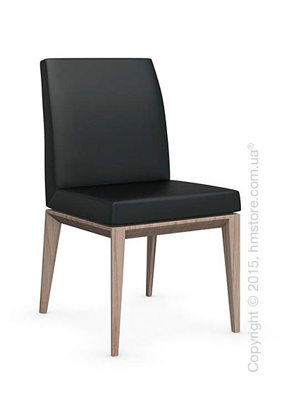Стул Calligaris Bess Low, Ashwood natural stained and Leather black