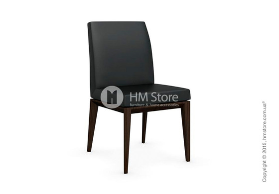 Стул Calligaris Bess Low, Ashwood smoke and Leather black