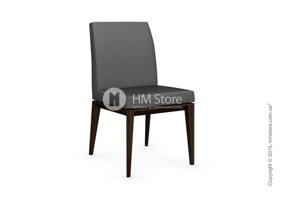 Стул Calligaris Bess Low, Ashwood smoke and Leather taupe