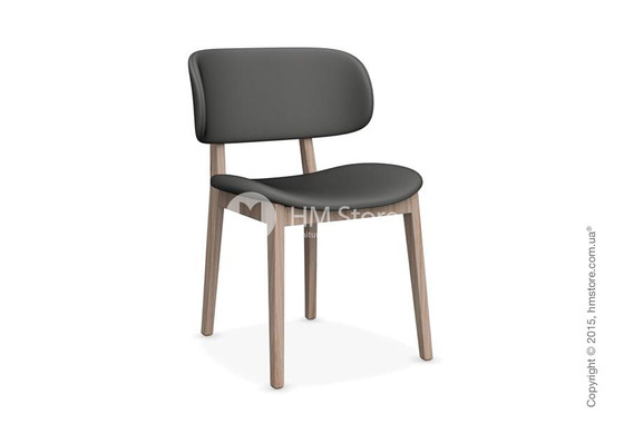 Стул Calligaris Claire, Ashwood natural and Leather taupe
