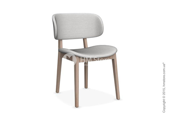 Стул Calligaris Claire, Ashwood natural and Denver fabric sand