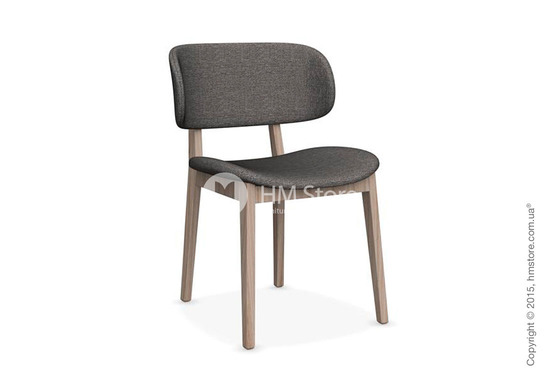 Стул Calligaris Claire, Ashwood natural and Denver fabric taupe