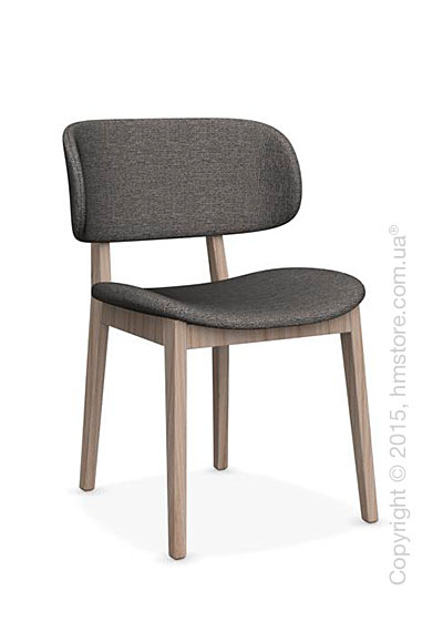 Стул Calligaris Claire, Ashwood natural and Denver fabric taupe