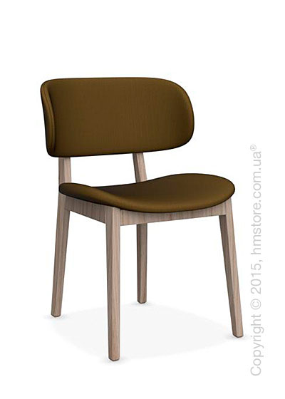 Стул Calligaris Claire, Ashwood natural and Oslo fabric olive green