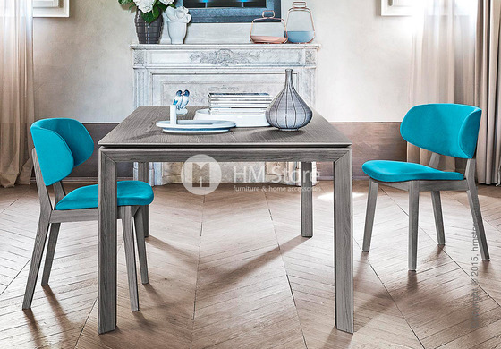 Стул Calligaris Claire, Ashwood natural and Leather antilope brown