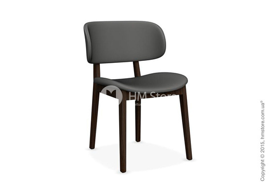 Стул Calligaris Claire, Ashwood smoke and Leather taupe