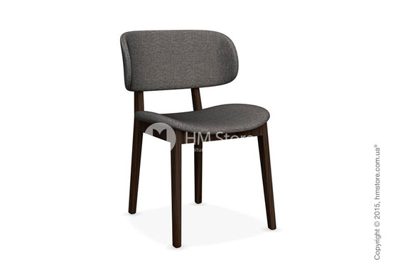 Стул Calligaris Claire, Ashwood smoke and Denver fabric taupe