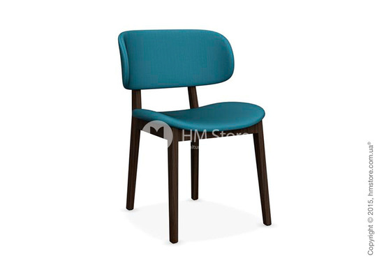 Стул Calligaris Claire, Ashwood smoke and Oslo fabric acquamarine Стул Calligaris Claire, Ashwood smoke and Oslo fabric acquamarine