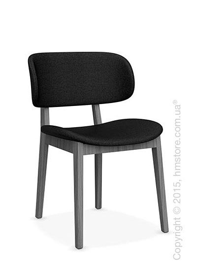 Стул Calligaris Claire, Ashwood grey and Denver fabric anthracite