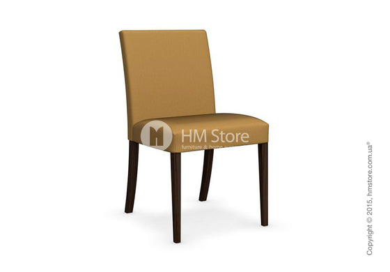 Стул Calligaris Dolcevita Low, Solid wood smoke and Oslo fabric mustard yellow