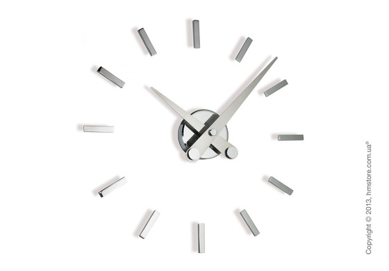 Часы настенные Nomon Puntos Suspensivos 12 I Wall Clock, Steel