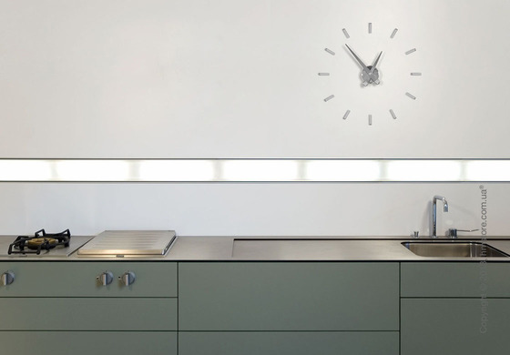 Часы настенные Nomon Puntos Suspensivos 12 I Wall Clock, Steel
