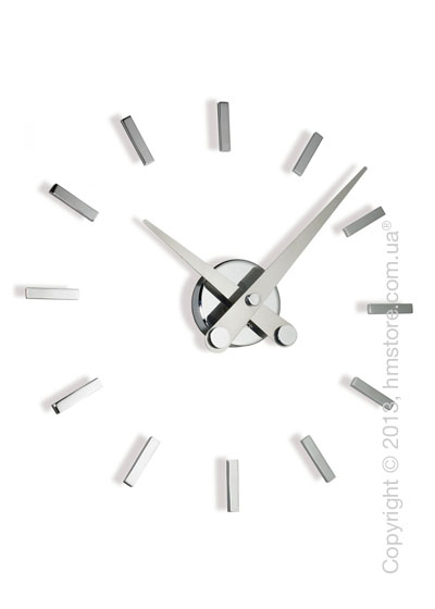 Часы настенные Nomon Puntos Suspensivos 12 I Wall Clock, Steel
