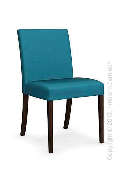 Стул Calligaris Dolcevita Low, Solid wood smoke and Oslo fabric acquamarine