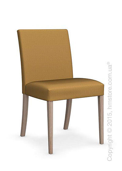Стул Calligaris Dolcevita Low, Solid wood natural and Oslo fabric mustard yellow