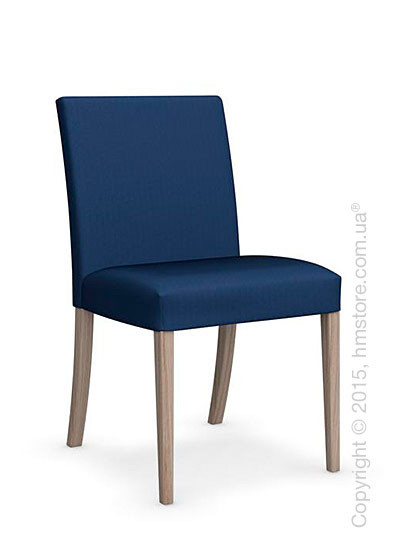 Стул Calligaris Dolcevita Low, Solid wood natural and Oslo fabric blue