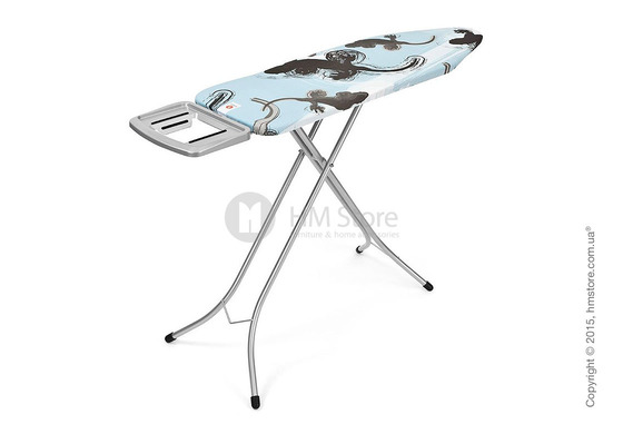 Гладильная доска Brabantia Solid Steam Unit Holder, Metallic Grey and Gecko