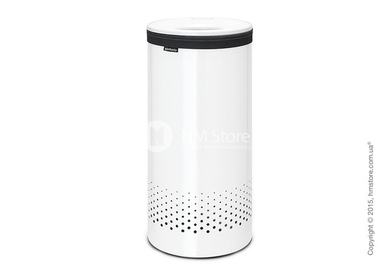 Бак для белья Brabantia Laundry Bin 35 л, Plastic Lid, White and White