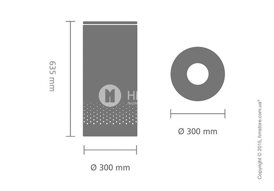 Бак для белья Brabantia Laundry Bin 35 л, Plastic Lid, Matt Steel and Cool Grey