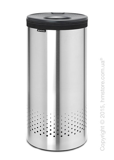 Бак для белья Brabantia Laundry Bin 35 л, Plastic Lid, Matt Steel and Cool Grey