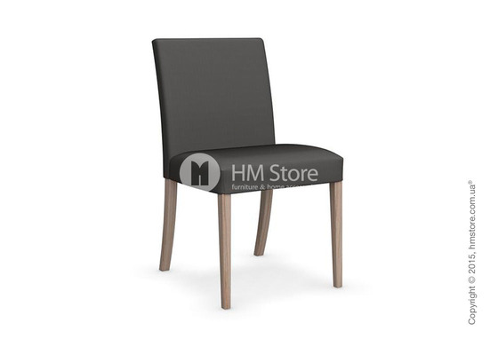 Стул Calligaris Dolcevita Low, Solid wood natural and Oslo fabric smoke grey