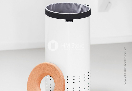 Бак для белья Brabantia Laundry Bin 35 л, Cork Lid, White and Cork Brown