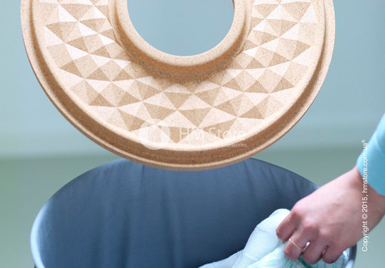 Бак для белья Brabantia Laundry Bin 35 л, Cork Lid, White and Cork Brown