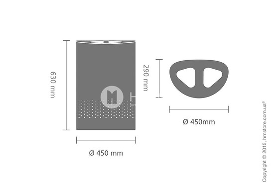 Бак для белья Brabantia Laundry Bin Selector 55 л, White