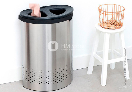 Бак для белья Brabantia Laundry Bin Selector 55 л, Matt Steel
