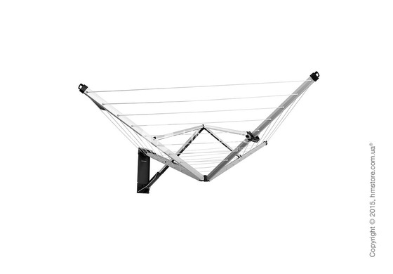 Сушилка настенная для белья Brabantia WallFix with Fabric Cover, Silver