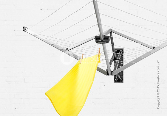 Сушилка настенная для белья Brabantia WallFix with Fabric Cover, Silver