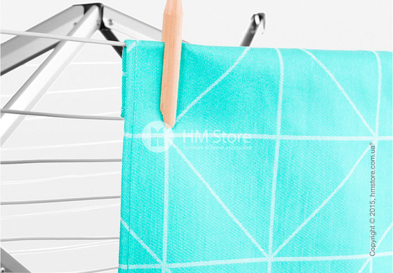 Сушилка настенная для белья Brabantia WallFix with Fabric Cover, Silver