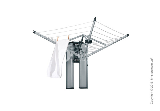 Сушилка настенная для белья Brabantia WallFix with Box, Matt Steel