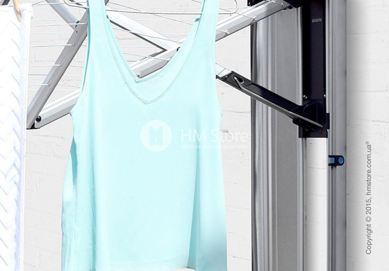 Сушилка настенная для белья Brabantia WallFix with Box, Matt Steel