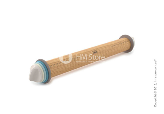 Скалка с кольцами для регулировки Joseph Joseph Adjustable Rolling Pin, Grey and Blue