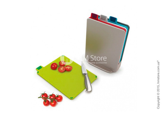 Набор разделочных досок на подставке Joseph Joseph Index Mini, Silver