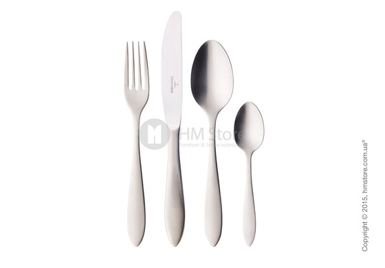 Набор столовых приборов Villeroy & Boch коллекция Arthur на 6 персон, Brushed, 24 предмета
