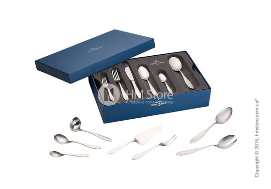 Набор столовых приборов Villeroy & Boch коллекция Arthur на 12 персон, Brushed, 68 предметов