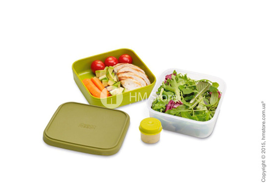 Контейнер для салата Joseph Joseph GoEat Space-saving Salad Box, Green