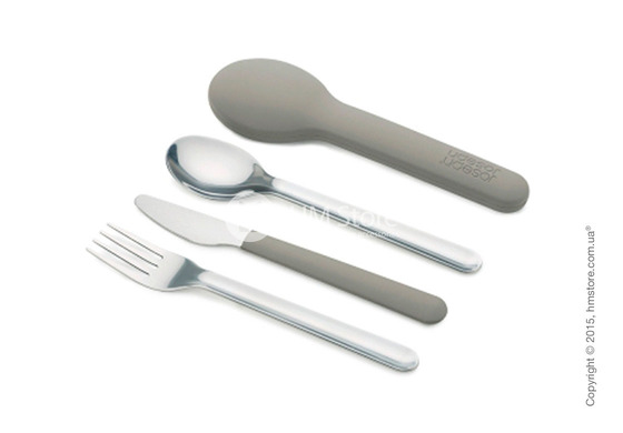 Набор столовых приборов Joseph Joseph GoEat Space-saving Cutlery Set на 1 персону, 4 предмета, Grey