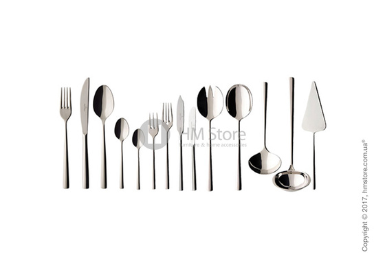 Набор столовых приборов Villeroy & Boch коллекция Piemont Lunch на 12 персон, 113 предметов