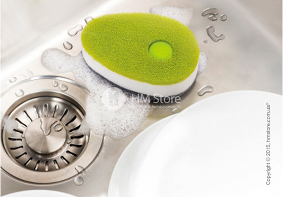 Губка для посуды с капсулой для моющего средства Joseph Joseph Soapy Sponge, Green